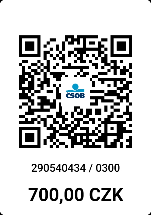 Pedikura Krnov QR kod platba